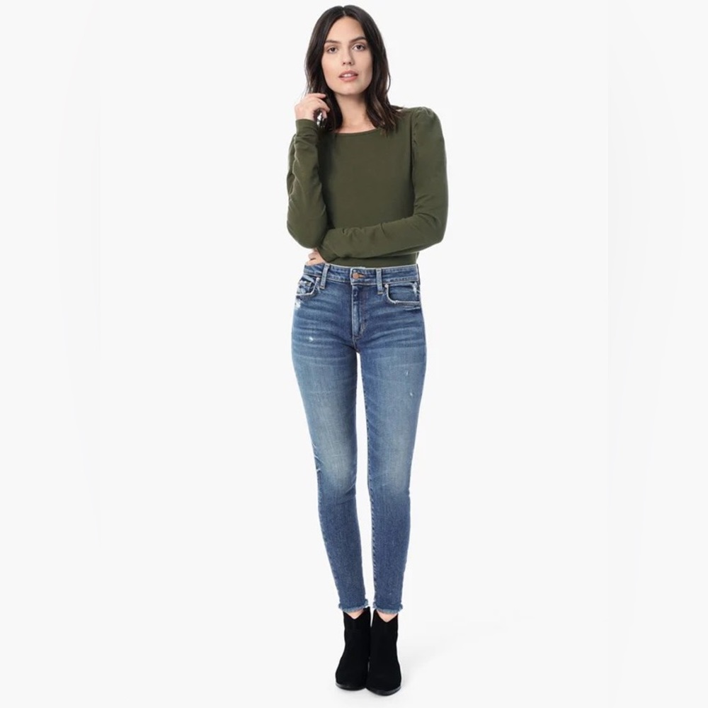 Joes Jeans The Charlie High Rise Skinny Frayed Ankle size 30